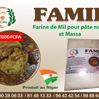 FAMIL ( Farine de Mil pour pâte noir et Massa)